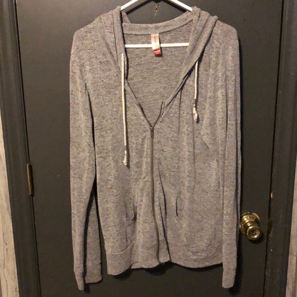 Jackets & Blazers - Grey zip up hoodie Jackets & Blazers - Grey zip up hoodie